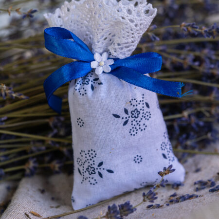 Levendulás zsák - virágmintás