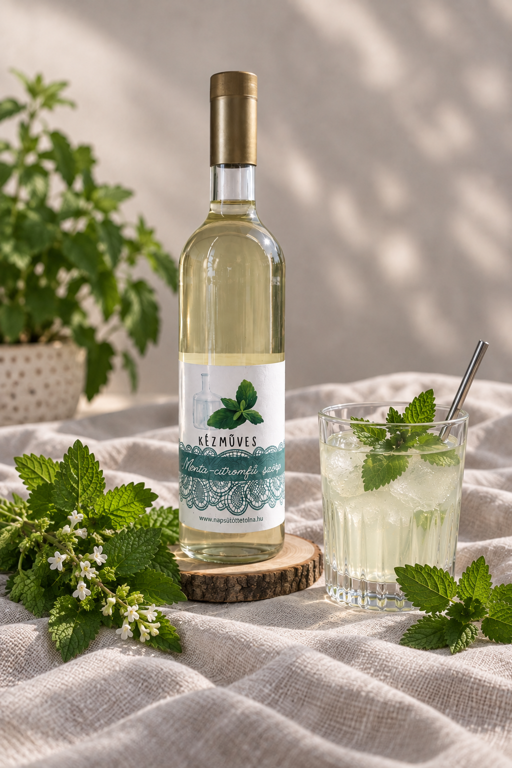 citromfű menta szörp